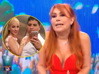 Magaly sorprendida al ver a Dalia Duran y John Kelvin juntos