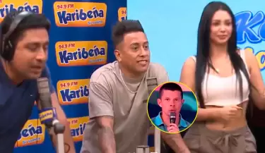 Christian Cueva responde con humor sobre cantar mejor que Mario Hart.