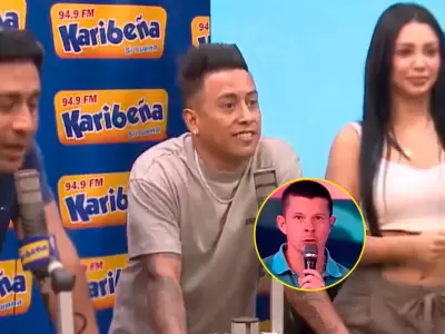 Christian Cueva responde con humor sobre cantar mejor que Mario Hart.