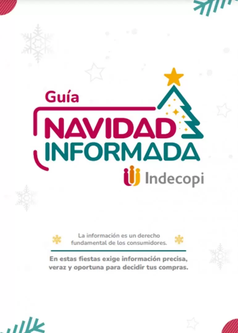 Portada de "Gua de Navidad Informada" de Indecopi