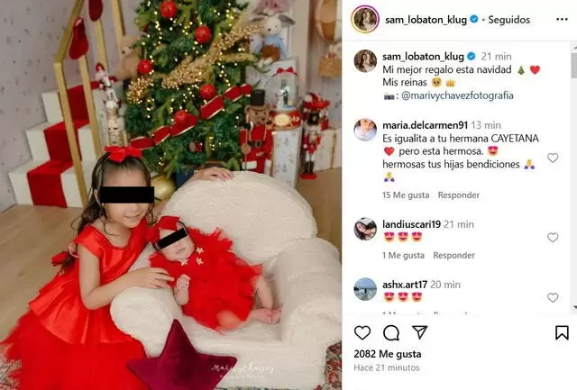 Seguidores notan parecido de hija de Samahara Lobatn con su hermana. (Instagram)