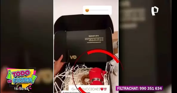 Gisela Valcrcel y la cafetera que regalar a trabajadores de GV Producciones. (Todo se filtra)