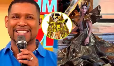 Giselo cree que vestido de Alondra Garca parece de Los Caballeros del Zodiaco