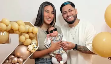 Samahara Lobaton y Bryan Torres celebran los dos meses de Ainara