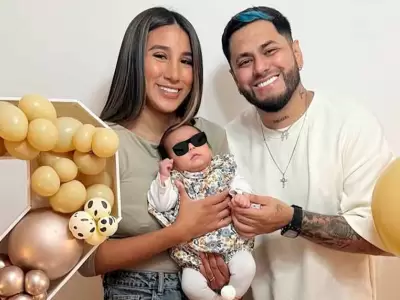 Samahara Lobaton y Bryan Torres celebran los dos meses de Ainara