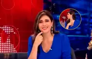 Inesperado! Vernica Linares sufre de hipo en pleno noticiero y sorprende con su reaccin (VIDEO)