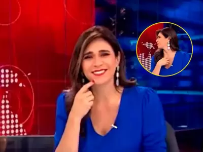 Vernica Linares protagoniza curioso incidente en vivo al sufrir de hipo en noticiero.