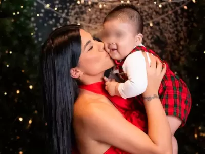 Brunella Torpoco y la primera Navidad de su beb