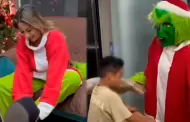 Emotiva Navidad! Pamela Lpez sorprende a sus hijos en fiestas navideas tras vestirse de 'Grinch'