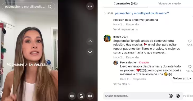 Ex de Juan Morelli comenta fuerte mensaje. (Captura de pantalla)