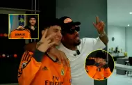 Jefferson Farfn cumple sueo a Cristorata al dejarle usar camiseta de Cristiano Ronaldo: "Quiero llorar" (VIDEO)