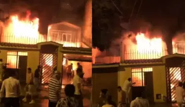 Incendio en Los Olivos por Ao Nuevo