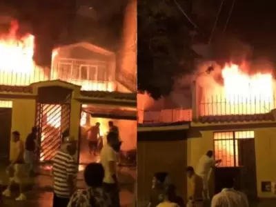 Incendio en Los Olivos por Ao Nuevo