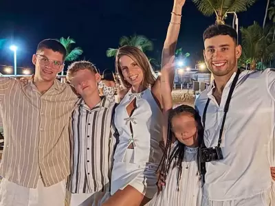 Alejandra Baigorria pas el ao nuevo con Said Palao y su familia en Punta Cana