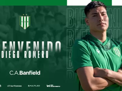 Diego Romero fue presentado como nuevo arquero del Club Atltico Banfield de Argentina.