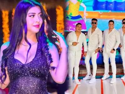 Karen Pea de Papilln se luce con cantante de Los 5 de Oro