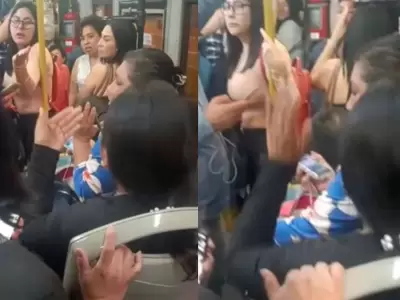 Mujeres se vuelven viral por pelea en el Metropolitano por un asiento