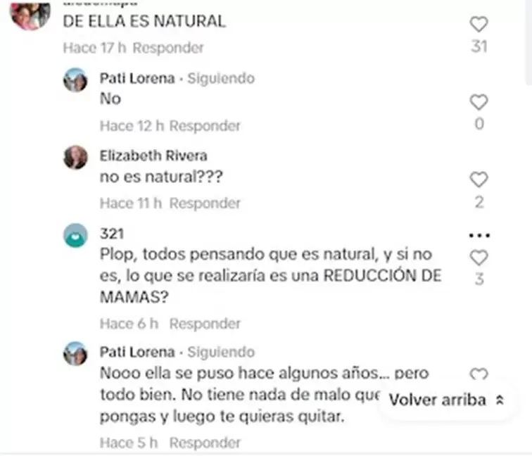 Pati Lorena expone detalles sobre la ciruga esttica de Ethel Pozo. (TikTok)