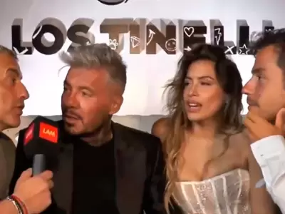 Milett Figueroa se incomoda por preguntas sobre las exparejas de Marcelo Tinelli.