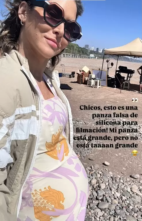 Anah de Crdenas luce panza de embarazada falsa por su trabajo