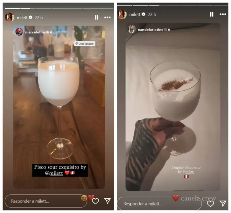 Marcelo Tinelli y su hija Candelaria comparten pisco sour hecho por Milett Figueroa