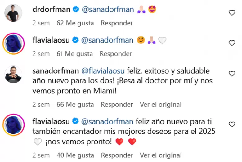 Comentarios entre la Susan Dorfman y Flavia Laos