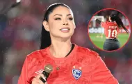 Imparable! Pamela Franco se luci con la camiseta de Christian Cueva en 'La Noche de Rojo Imperial'