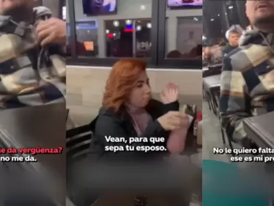 Mujer encuentra a su esposo con la amante