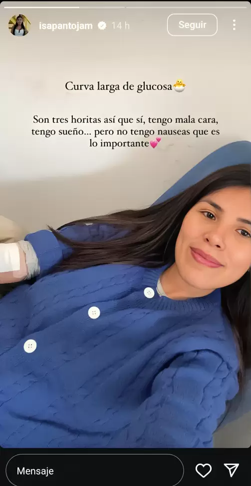 Isa Pantoja aclara su situacin de salud.