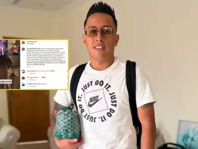 Christian Cueva pide perdn a su familia.