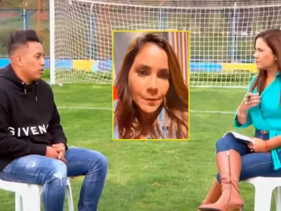 Andrea Llosa ignora malos comentarios tras entrevista a Christian Cueva.