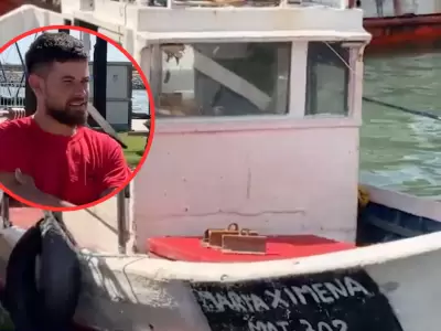 Pescador cay al mar y nad 4 horas para salvarse