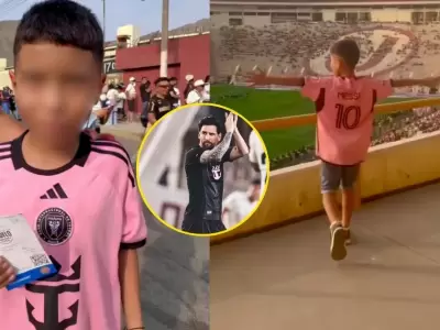 Inter Miami llev a un nio peruano a ver a Messi.