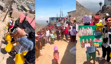 Orquesta Candela sorprende con comida a nios y adultos mayores en SJL