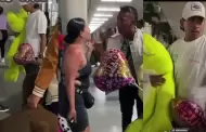 Mujer es sorprendida en el aeropuerto por su ESPOSO y su AMANTE: Cmo reaccionaron?