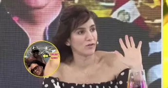 Ana Siucho le dice a reportero de 'Amor y Fuego' que le avise si 'Orejitas' se porta mal