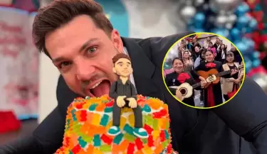 Nicola Porcella fue sorprendido por sus amigos y fans por su cumpleaos