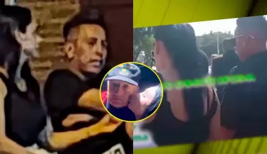 Christian Cueva acompa a Pamela Franco en el velorio de su padre Rolando