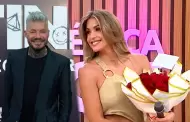 Milett Figueroa recibe romntico gesto de Marcelo Tinelli en su debut en "Amrica Hoy": "Te amo mucho"