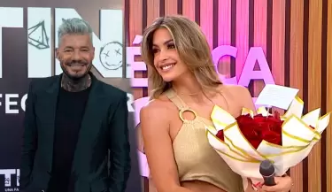 Marcelo Tinelli sorprende a Milett Figueroa con romntico detalle.