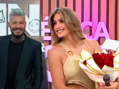 Marcelo Tinelli sorprende a Milett Figueroa con romntico detalle.