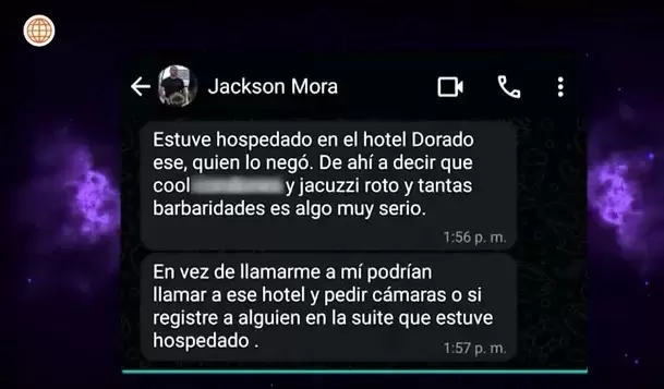 Jackson Mora responde sobre acusacin de infidelidad. (Amrica Hoy)