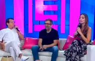 Natalie Vrtiz 'parcha' EN VIVO a Sergio Galliani y Giovanni Ciccia tras incmodas bromas: "No te pases"