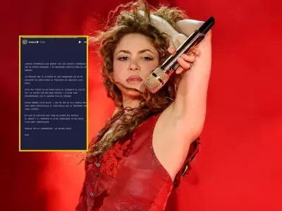 Shakira suspendi concierto en Lima.