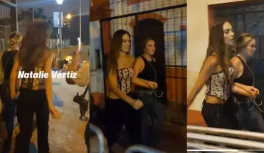 Natalie Vrtiz sale corriendo del concierto de Shakira