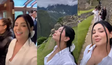 Pamela Franco disfruta de vacaciones en Machu Picchu