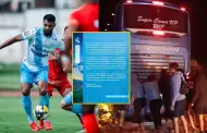 Sporting Cristal tras video de sus jugadores empujando el bus: "Agradecemos el apoyo y preocupacin"