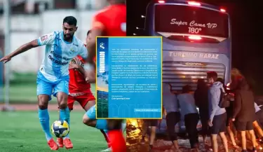 Sporting Cristal emiti comunicado tras incidente con su bus.