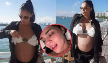 Natalia Segura tiene malestar en su embarazo