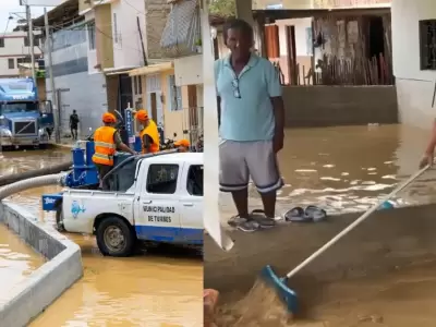 Desborde del Ro Tumbes deja viviendas afectadas en diferentes zonas de la provincia.